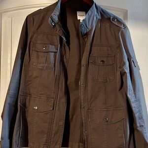 Kensie Brown Utility Jacket Large